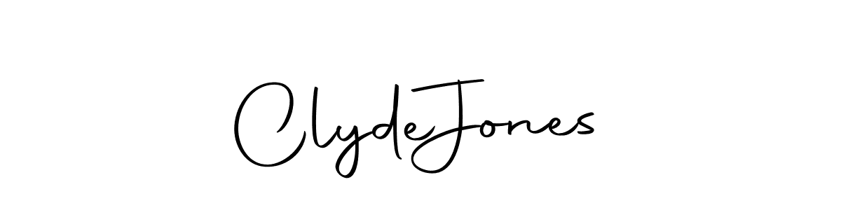 How to make Clyde  Jones name signature. Use Autography-DOLnW style for creating short signs online. This is the latest handwritten sign. Clyde  Jones signature style 10 images and pictures png