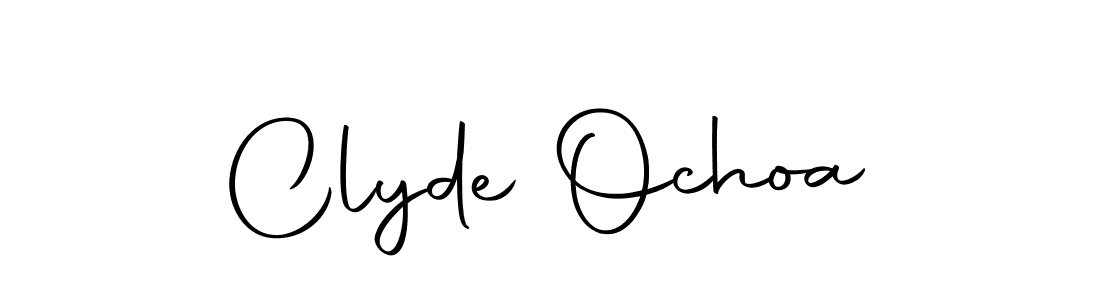 Make a beautiful signature design for name Clyde Ochoa. With this signature (Autography-DOLnW) style, you can create a handwritten signature for free. Clyde Ochoa signature style 10 images and pictures png