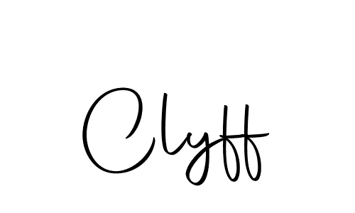 Design your own signature with our free online signature maker. With this signature software, you can create a handwritten (Autography-DOLnW) signature for name Clyff. Clyff signature style 10 images and pictures png