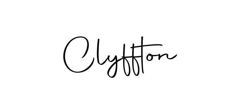 How to make Clyffton name signature. Use Autography-DOLnW style for creating short signs online. This is the latest handwritten sign. Clyffton signature style 10 images and pictures png