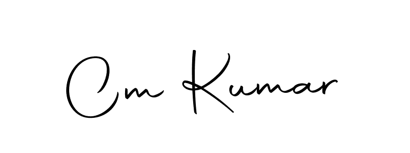 Create a beautiful signature design for name Cm Kumar. With this signature (Autography-DOLnW) fonts, you can make a handwritten signature for free. Cm Kumar signature style 10 images and pictures png