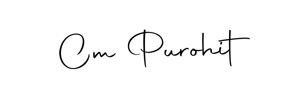 How to make Cm Purohit signature? Autography-DOLnW is a professional autograph style. Create handwritten signature for Cm Purohit name. Cm Purohit signature style 10 images and pictures png