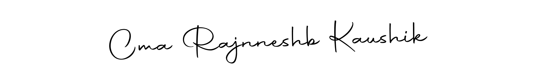 How to make Cma Rajnneshb Kaushik name signature. Use Autography-DOLnW style for creating short signs online. This is the latest handwritten sign. Cma Rajnneshb Kaushik signature style 10 images and pictures png