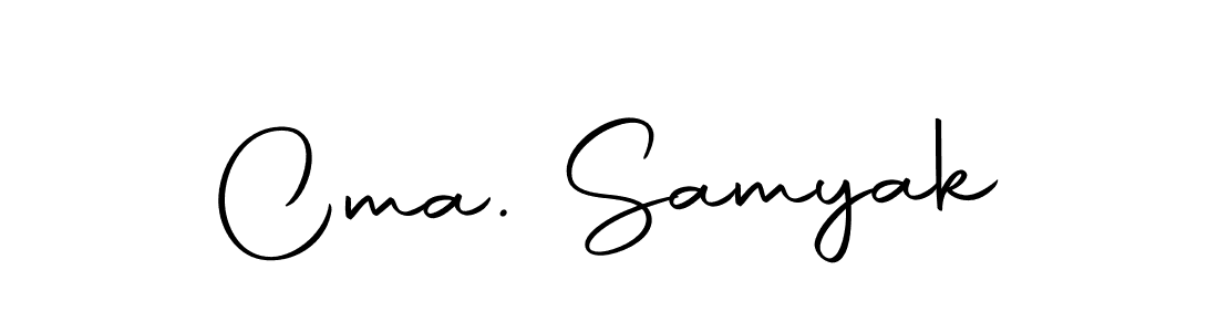 Make a beautiful signature design for name Cma. Samyak. With this signature (Autography-DOLnW) style, you can create a handwritten signature for free. Cma. Samyak signature style 10 images and pictures png