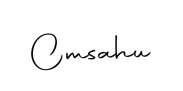 How to make Cmsahu name signature. Use Autography-DOLnW style for creating short signs online. This is the latest handwritten sign. Cmsahu signature style 10 images and pictures png