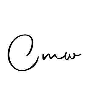 You should practise on your own different ways (Autography-DOLnW) to write your name (Cmw) in signature. don't let someone else do it for you. Cmw signature style 10 images and pictures png