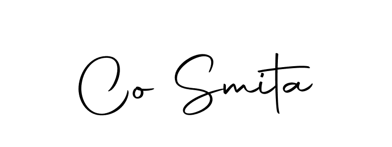 How to make Co Smita name signature. Use Autography-DOLnW style for creating short signs online. This is the latest handwritten sign. Co Smita signature style 10 images and pictures png