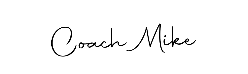 Create a beautiful signature design for name Coach Mike. With this signature (Autography-DOLnW) fonts, you can make a handwritten signature for free. Coach Mike signature style 10 images and pictures png