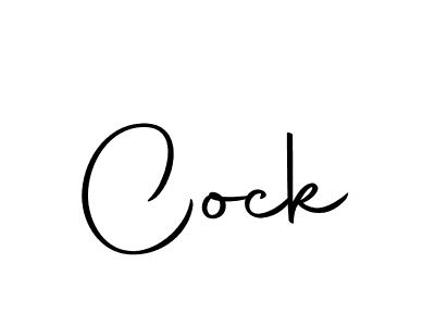 Design your own signature with our free online signature maker. With this signature software, you can create a handwritten (Autography-DOLnW) signature for name Cock. Cock signature style 10 images and pictures png