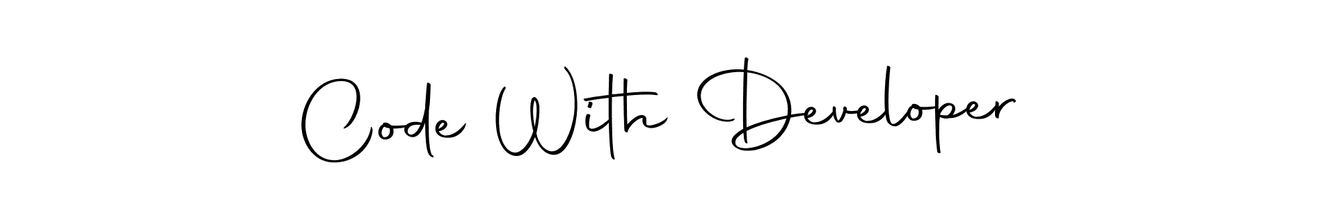 if you are searching for the best signature style for your name Code With Developer. so please give up your signature search. here we have designed multiple signature styles  using Autography-DOLnW. Code With Developer signature style 10 images and pictures png