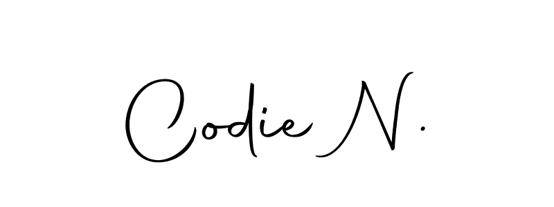 Make a short Codie N. signature style. Manage your documents anywhere anytime using Autography-DOLnW. Create and add eSignatures, submit forms, share and send files easily. Codie N. signature style 10 images and pictures png