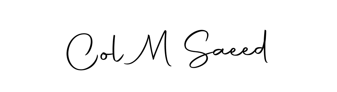 Also You can easily find your signature by using the search form. We will create Col M Saeed name handwritten signature images for you free of cost using Autography-DOLnW sign style. Col M Saeed signature style 10 images and pictures png