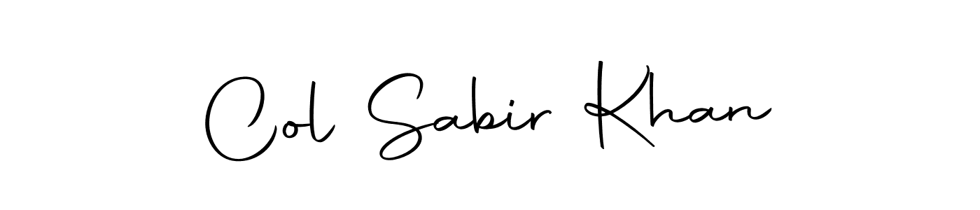 Design your own signature with our free online signature maker. With this signature software, you can create a handwritten (Autography-DOLnW) signature for name Col Sabir Khan. Col Sabir Khan signature style 10 images and pictures png