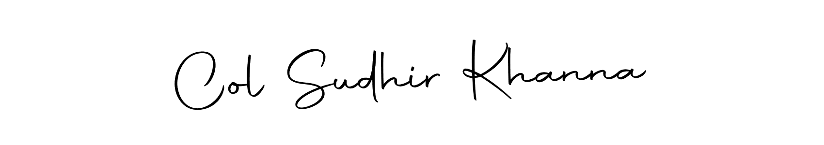 Also You can easily find your signature by using the search form. We will create Col Sudhir Khanna name handwritten signature images for you free of cost using Autography-DOLnW sign style. Col Sudhir Khanna signature style 10 images and pictures png