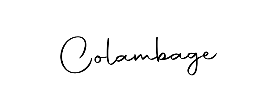 Design your own signature with our free online signature maker. With this signature software, you can create a handwritten (Autography-DOLnW) signature for name Colambage. Colambage signature style 10 images and pictures png