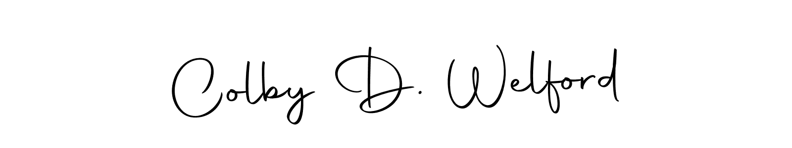 Use a signature maker to create a handwritten signature online. With this signature software, you can design (Autography-DOLnW) your own signature for name Colby D. Welford. Colby D. Welford signature style 10 images and pictures png