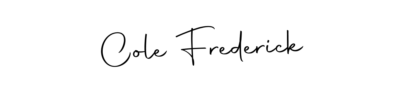 How to make Cole Frederick signature? Autography-DOLnW is a professional autograph style. Create handwritten signature for Cole Frederick name. Cole Frederick signature style 10 images and pictures png