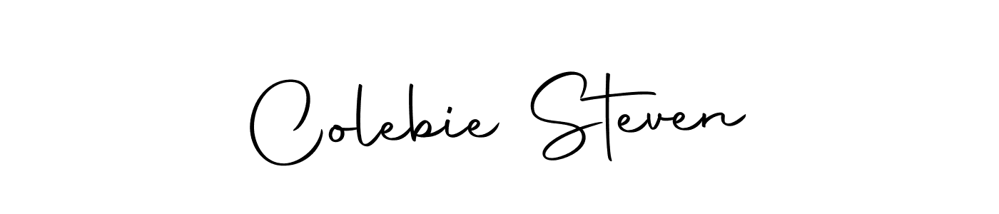 Create a beautiful signature design for name Colebie Steven. With this signature (Autography-DOLnW) fonts, you can make a handwritten signature for free. Colebie Steven signature style 10 images and pictures png