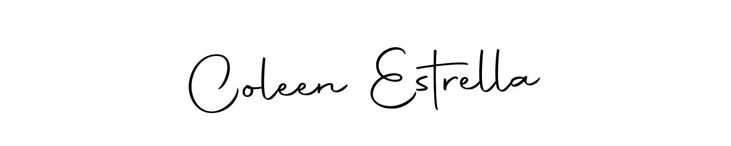 Make a beautiful signature design for name Coleen Estrella. With this signature (Autography-DOLnW) style, you can create a handwritten signature for free. Coleen Estrella signature style 10 images and pictures png