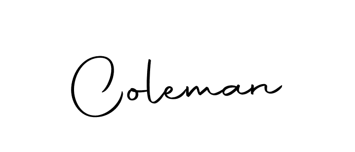 How to make Coleman signature? Autography-DOLnW is a professional autograph style. Create handwritten signature for Coleman name. Coleman signature style 10 images and pictures png