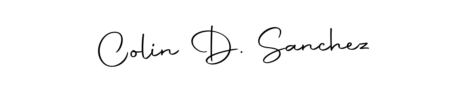 Create a beautiful signature design for name Colin D. Sanchez. With this signature (Autography-DOLnW) fonts, you can make a handwritten signature for free. Colin D. Sanchez signature style 10 images and pictures png