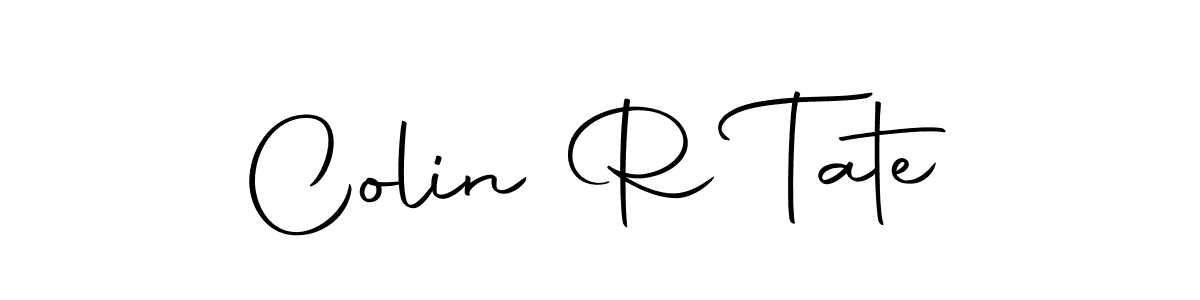 How to make Colin R Tate name signature. Use Autography-DOLnW style for creating short signs online. This is the latest handwritten sign. Colin R Tate signature style 10 images and pictures png