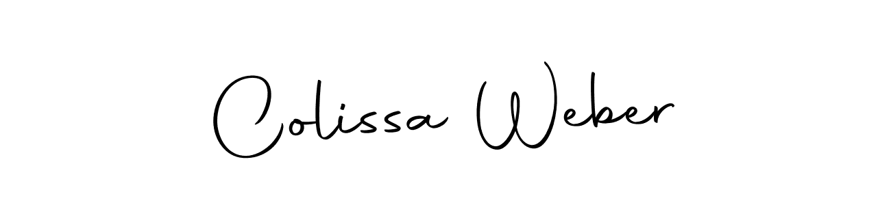 Make a beautiful signature design for name Colissa Weber. With this signature (Autography-DOLnW) style, you can create a handwritten signature for free. Colissa Weber signature style 10 images and pictures png