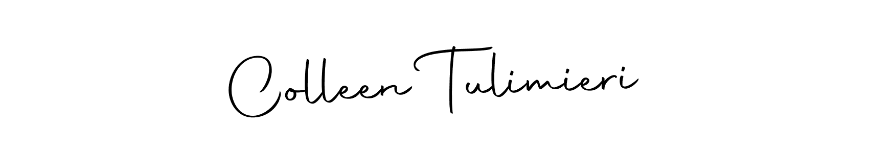 Create a beautiful signature design for name Colleen Tulimieri. With this signature (Autography-DOLnW) fonts, you can make a handwritten signature for free. Colleen Tulimieri signature style 10 images and pictures png