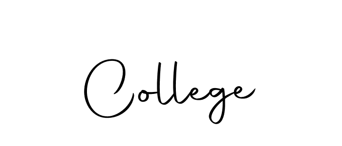 Create a beautiful signature design for name College. With this signature (Autography-DOLnW) fonts, you can make a handwritten signature for free. College signature style 10 images and pictures png