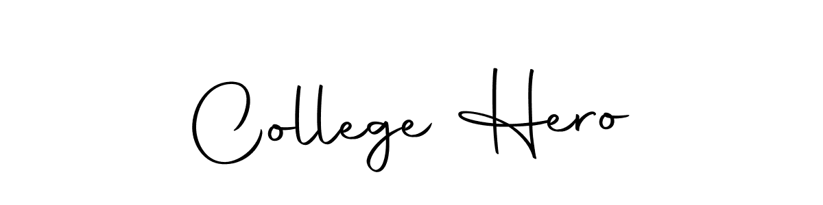 Also we have College Hero name is the best signature style. Create professional handwritten signature collection using Autography-DOLnW autograph style. College Hero signature style 10 images and pictures png