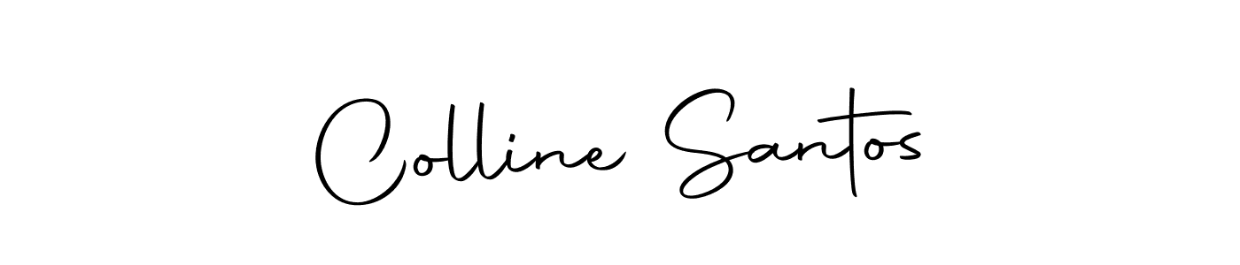 Create a beautiful signature design for name Colline Santos. With this signature (Autography-DOLnW) fonts, you can make a handwritten signature for free. Colline Santos signature style 10 images and pictures png