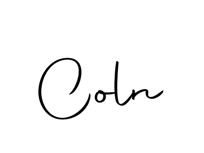 Use a signature maker to create a handwritten signature online. With this signature software, you can design (Autography-DOLnW) your own signature for name Coln. Coln signature style 10 images and pictures png