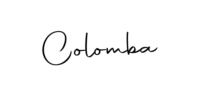 Create a beautiful signature design for name Colomba. With this signature (Autography-DOLnW) fonts, you can make a handwritten signature for free. Colomba signature style 10 images and pictures png