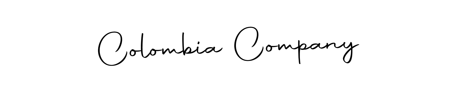 Use a signature maker to create a handwritten signature online. With this signature software, you can design (Autography-DOLnW) your own signature for name Colombia Company. Colombia Company signature style 10 images and pictures png
