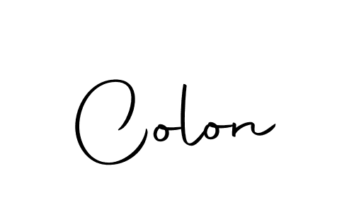 Use a signature maker to create a handwritten signature online. With this signature software, you can design (Autography-DOLnW) your own signature for name Colon. Colon signature style 10 images and pictures png