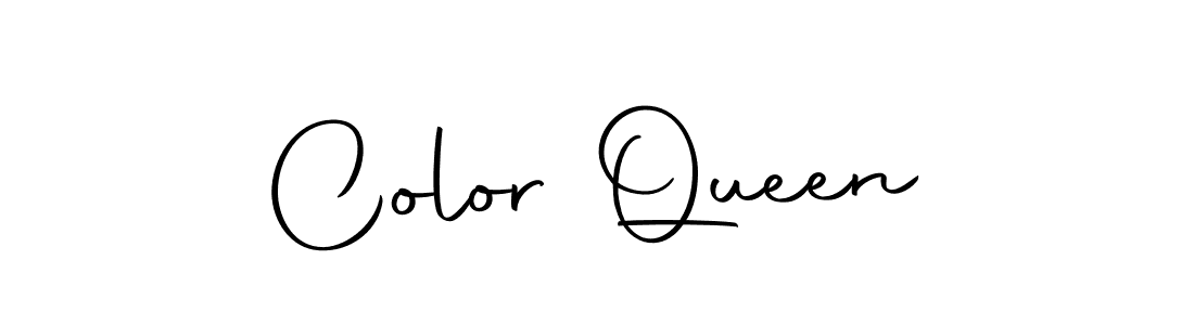 Design your own signature with our free online signature maker. With this signature software, you can create a handwritten (Autography-DOLnW) signature for name Color Queen. Color Queen signature style 10 images and pictures png