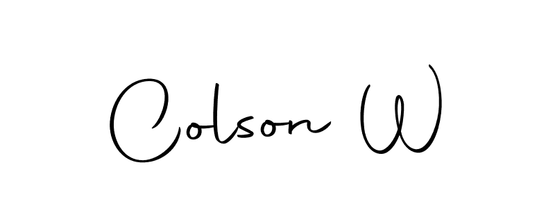 Here are the top 10 professional signature styles for the name Colson W. These are the best autograph styles you can use for your name. Colson W signature style 10 images and pictures png