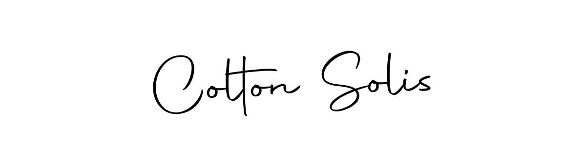 Create a beautiful signature design for name Colton Solis. With this signature (Autography-DOLnW) fonts, you can make a handwritten signature for free. Colton Solis signature style 10 images and pictures png