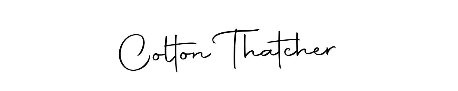 The best way (Autography-DOLnW) to make a short signature is to pick only two or three words in your name. The name Colton Thatcher include a total of six letters. For converting this name. Colton Thatcher signature style 10 images and pictures png