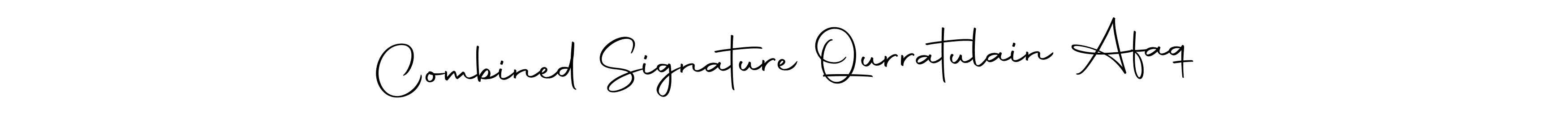 Also You can easily find your signature by using the search form. We will create Combined Signature Qurratulain Afaq name handwritten signature images for you free of cost using Autography-DOLnW sign style. Combined Signature Qurratulain Afaq signature style 10 images and pictures png