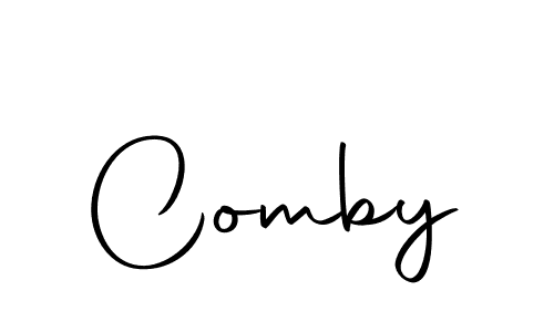 Create a beautiful signature design for name Comby. With this signature (Autography-DOLnW) fonts, you can make a handwritten signature for free. Comby signature style 10 images and pictures png