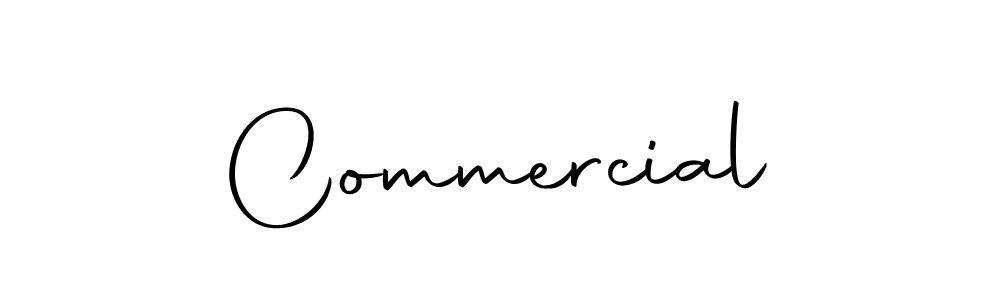Use a signature maker to create a handwritten signature online. With this signature software, you can design (Autography-DOLnW) your own signature for name Commercial. Commercial signature style 10 images and pictures png