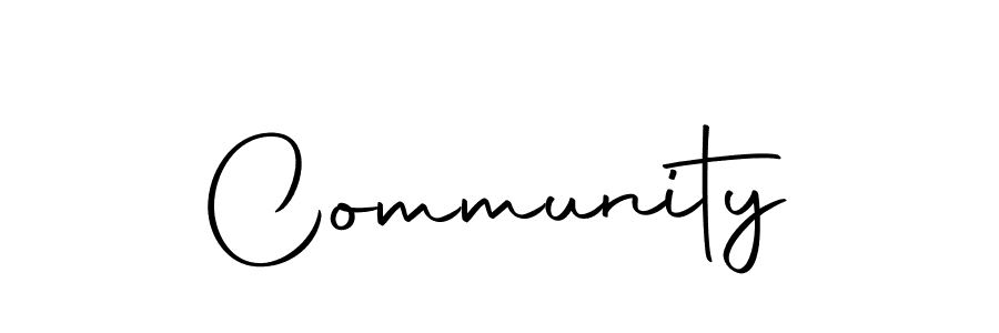 Also we have Community name is the best signature style. Create professional handwritten signature collection using Autography-DOLnW autograph style. Community signature style 10 images and pictures png