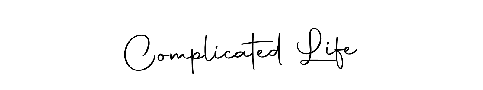 Once you've used our free online signature maker to create your best signature Autography-DOLnW style, it's time to enjoy all of the benefits that Complicated Life name signing documents. Complicated Life signature style 10 images and pictures png