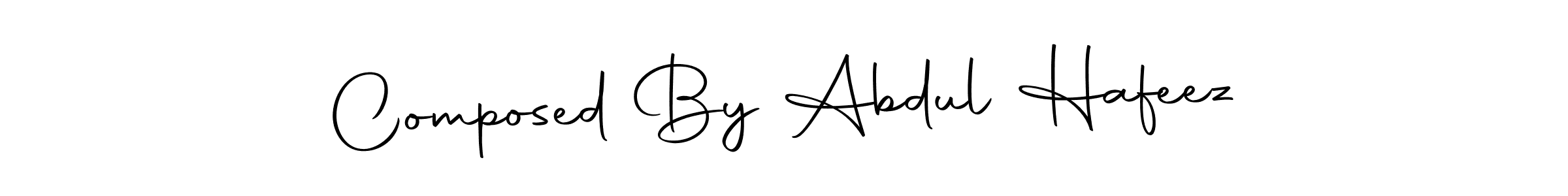 Create a beautiful signature design for name Composed By Abdul Hafeez. With this signature (Autography-DOLnW) fonts, you can make a handwritten signature for free. Composed By Abdul Hafeez signature style 10 images and pictures png