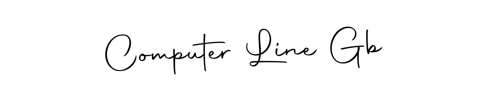 Design your own signature with our free online signature maker. With this signature software, you can create a handwritten (Autography-DOLnW) signature for name Computer Line Gb. Computer Line Gb signature style 10 images and pictures png