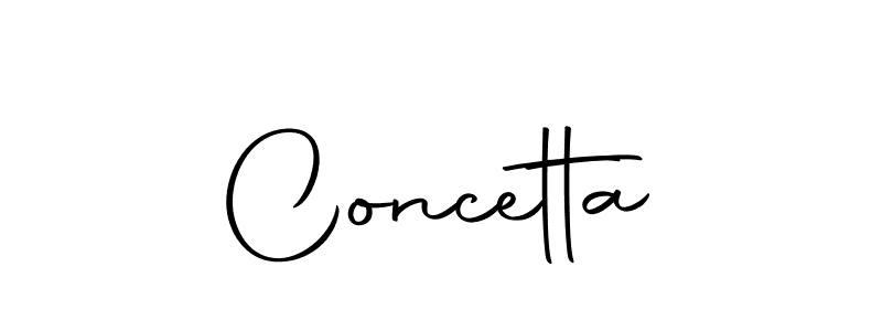 Autography-DOLnW is a professional signature style that is perfect for those who want to add a touch of class to their signature. It is also a great choice for those who want to make their signature more unique. Get Concetta name to fancy signature for free. Concetta signature style 10 images and pictures png