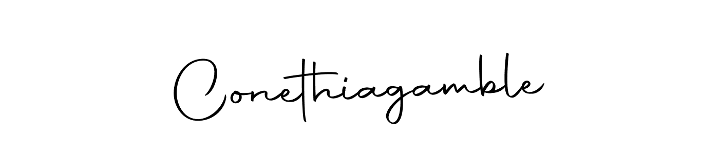 Also we have Conethiagamble name is the best signature style. Create professional handwritten signature collection using Autography-DOLnW autograph style. Conethiagamble signature style 10 images and pictures png