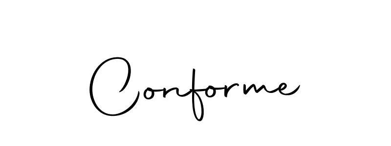 How to Draw Conforme signature style? Autography-DOLnW is a latest design signature styles for name Conforme. Conforme signature style 10 images and pictures png