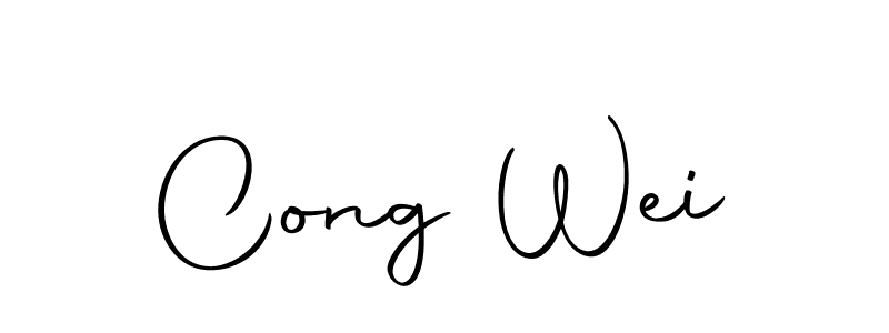 Make a short Cong Wei signature style. Manage your documents anywhere anytime using Autography-DOLnW. Create and add eSignatures, submit forms, share and send files easily. Cong Wei signature style 10 images and pictures png